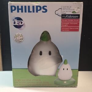 Philips LED Kids Night Light - Green and White Ghost " Drago" NEW